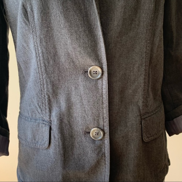 J. Jill Blazer Jacket XS Grey Lightweight - Picture 8 of 13